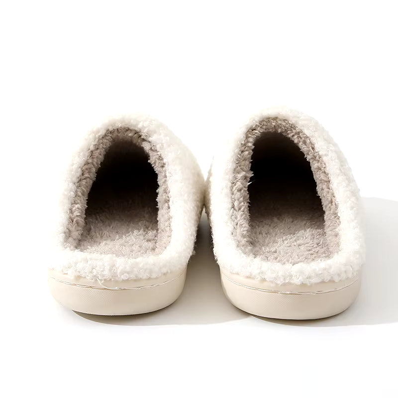 Christmas Slippers Women'S Men Home Bedroom Shoes Winter Men'S Female Indoor Plush Soft Fluffy Living Room Floor Flip Flops